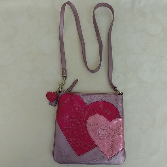 Coach Metallic Hearts Crossbody Bag - Picture 3 of 8